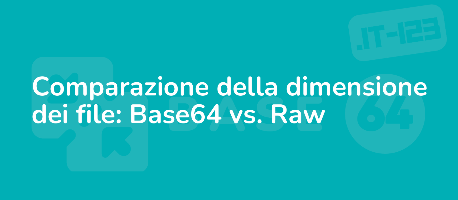 comparison of file size base64 versus raw illustration depicting file icons with base64 and raw labels highlighting the difference minimalistic design